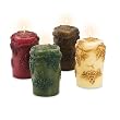 Candles Grapevine Sculpted Pillar - Set of 4