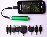 Portable Emergency Travel Charger for Mobile Phone/MP3 Player – AA Battery Power – Green Guide