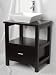 Contemporary modern console vanity cabinet set with base, cabinet, counter top, ceramic vessel sink, faucet, pop-up drain CBV9008