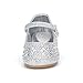 DREAM PAIRS Toddler Girl's Dress Shoes Mary Jane Rhinestone Ballerina Flat for Party, Birthday, Performance, Wedding Angel-66 Silver Size 7 Toddler