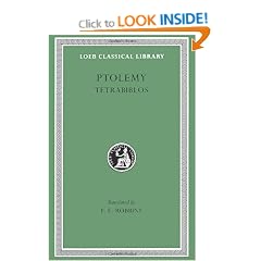 Tetrabiblos: Or Quadripartite (Loeb Classical Library)