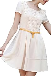 Bubble Dress Belted Pleated Cutout Chiffon Floral Print Bodycon Dress 