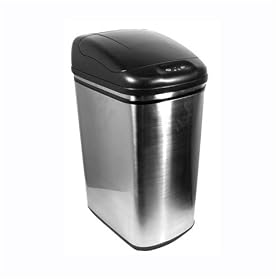 <b>Trash Can - Touchless Infrared 12.5 Gallon - Stainless Steel</b>