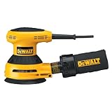 DEWALT D26451 3 Amp 5-Inch Random-Orbit Sander with Cloth Dust Bag