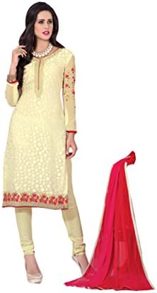 Stylelok Beige Brasso unstitched dress material SL57504628