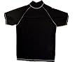 Adult XXL Black Rash vest / UV Sun Guard. External Stitching For Superior Comfort. Use with or without a wetsuit.