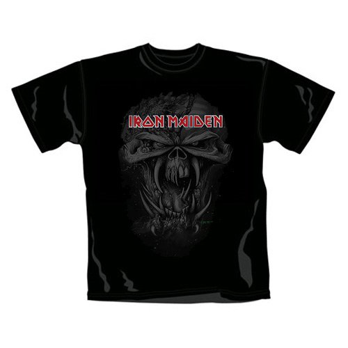 Iron Maiden – T-Shirt Silver Logo (in M)