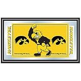 University of Iowa Logo and Mascot Framed Mirror