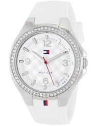 Tommy Hilfiger Womens 1781371 Sport Luxury Stainless Steel Swarovski Crystal Set Bezel Watch