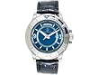 Christophe Skye - Dayview S Blue Automatic Watch with Black Leather Strap. Model: 843332000320