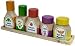 Melissa & Doug Deluxe Wooden Magnetic Kitchen Bottle Collection