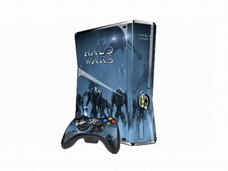 Vantech Xbox 360 Slim Decal +2Control Skins Case Halo Wars X055 - Black