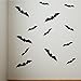 13 Bats Decals Stickers Halloween Removable Bat Wall Art Peel And Stick, Black