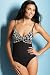 (Parent_T524487) Abstract Print V-Neck Swimsuit in Miscellaneous
