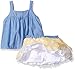Little Lass Girls' 2 Piece Scooter Set Daisy Chambray