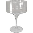 Large Frosted Glass Footed Hurricane for Floating Candles