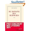 Du domaine des murmures - Prix Goncourt des lyc�ens 2011