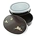 Kotobuki 280-131 2-Tier Bento Food-Storage Box, Burgundy Owl and Moon