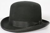 100% Wool Felt Men's Black Durby Hat