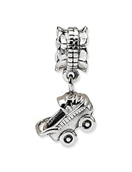 Sterling Silver s Ba by Buggy Dangle Bead by Reflection Beads, Best Quality Free Gift Box Satisfaction Guaranteed