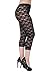 Unique Styles Lace Capri Leggings Tights - Assorted Styles & Colors, Black, Small