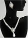 Affordable Bridal Bridemaides White Pearls Necklace Set w/ Surgical Post Earrings (BRAND NEW)
