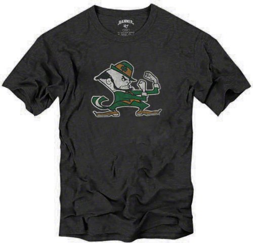 Notre Dame Fighting Irish Navy '47 Brand Vintage Mascot Scrum T-Shirt