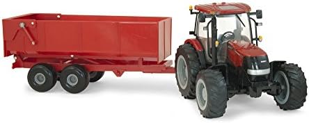 1:16 Big Farm Case 180 Tractor and Dump Wagon