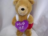 Disney Winnie the Pooh Valentine Plush 14" Toy Collectible ; Hug Me