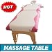 Best US Seller NEW Foldable 2 Portable Massage Table Bed Pink White (wooden legs)