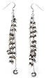 Handmade Earrings Silver Tiger's eye Gemstone Jewelry 4.5 inches (ers139)