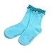 Naartjie Girls Double Ruffle Fashion Cotton Short Crew Socks 6 Pairs Pack