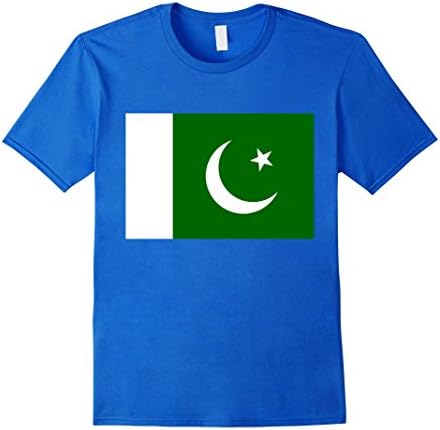 Men's Pakistan Flag T-Shirt Medium Royal Blue