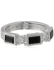 Judith Ripka "Estate" Narrow 3 Baguette Black Band