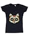 Shop4Ever® Day of Dead CAT Women V-Neck Day of Dead Shirts #17020 SLIM FIT