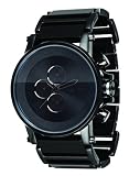 Vestal Men's PLA017 Plexi Minimalist Black Acetate Black Watch