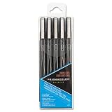 Prismacolor Premier Fine Line Art Markers, 4 Marker Set,Black/Red/Blue/Green(14172)