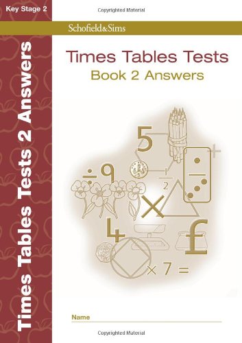 times tables tests answers book 2