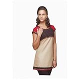 Red Cotton Printed Womens Fashion Dress