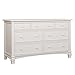 Evolur Cheyenne and Santa Fe Double Dresser, Distress White