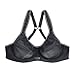 La Isla Women's High Impact Underwire Non Padded Minimizer Sports Bra