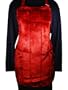 Faux Fur Red Apron