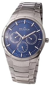 Skagen #596XLTXN Men's Multi Function 3 Dial Display Titanium Watch