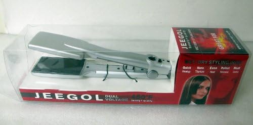Jeegol JET60 Wet-Dry Styling Iron Nano Titanium 1 3/4" Silver