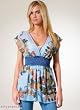 Hale Bob Flower Beaded Burnout Sleeveless V-Neck Tunic