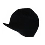 Cuffless Beanie Visor Jeep Cap - Colors Available, Black