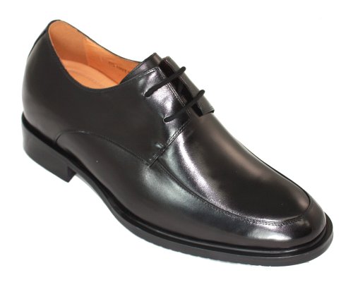 TOTO - T1501 - 2.8 Inches Taller - Height Increasing Elevator Shoes (Black Dress Shoes)