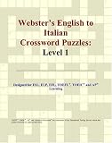 Webster's English to Italian Crossword Puzzles: Level 1