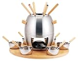 Produkt-Bild: BERGNER 23 tlg. Fondue-Set aus Edelstahl - K&auml;sefondue - Schokofondue