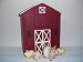 Kitchen & Housewares : Iron Pig Figurine Set Comes with a Wood Barn Box